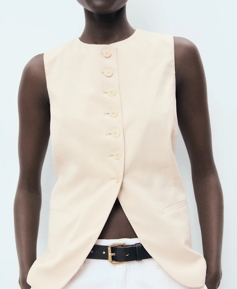 Mango Women's Buttoned Suit Vest