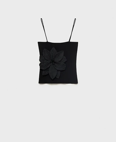 Mango Women's Maxi Flower Detail Bandeau Top