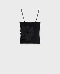 Mango Women's Maxi Flower Detail Bandeau Top