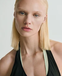 Mango Women's Semi-Transparent Combination Dress