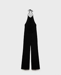 Mango Women's Halter Neck Jumpsuit