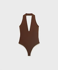 Mango Women's V-Neck Bodysuit