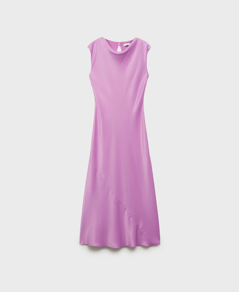 Mango Women's Satin Midi Dress