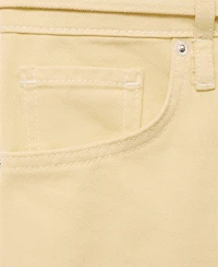 Mango Women's Low-Rise Wide Leg Jeans