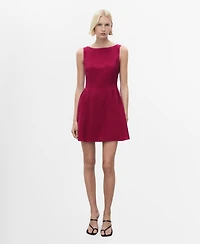 Mango Women's Short Flared Dress