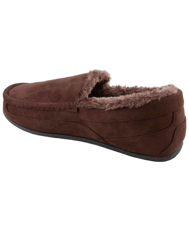 Deer Stags Men's Comfort Moccasin Slippers