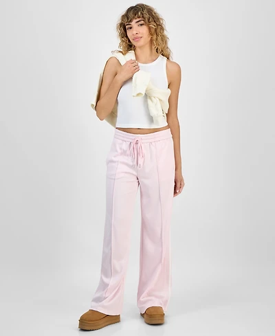 Celebrity Pink Juniors' Side-Striped Track Pants