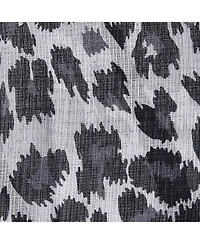 Kate Aurora 2 Piece Safari Themed Animal Print Rod Pocket Sheer Window Curtain Panels - 63 in. Long - Brown