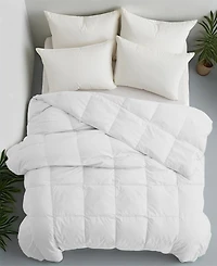 Unikome Lightweight White Goose Down Feather Fiber Comforter, California King