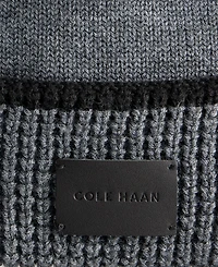 Cole Haan Men's Heritage Ribbed-knit Tipped Cuffed Beanie