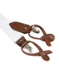 Club Room Men's Solid Clip End and Button End Convertible Suspender