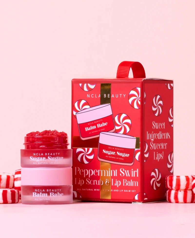 Ncla Beauty 2-Pc. Peppermint Swirl Lip Scrub & Lip Balm Ornament Set