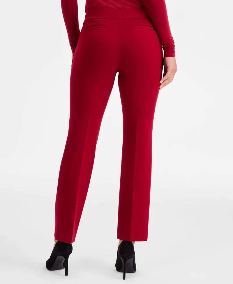 Anne Klein Women's Mid Rise Pull-On Tailored Pants