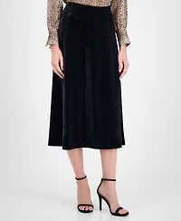 Anne Klein Women's Velvet Midi Skirt