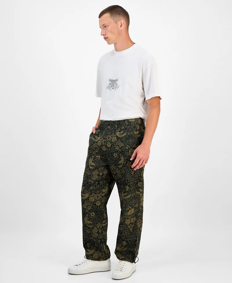 Hugo Boss Men's Ginor Straight Fit Jacquard Trousers