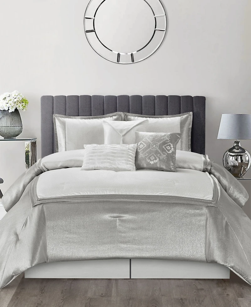 Stratford Park Lucille Solid Color 7-Pc. Comforter Set, California King