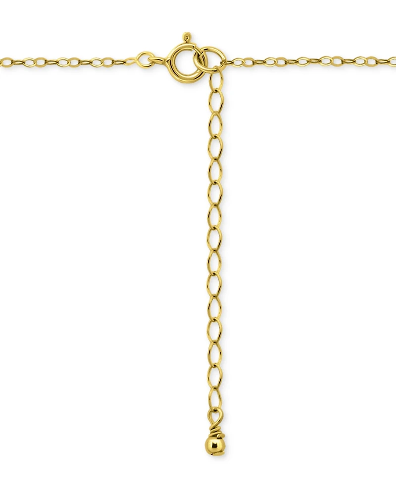 Giani Bernini Round Cubic Zirconia Bar Drop Pendant Necklace, 16" + 2" extender, Macy's Exclusive