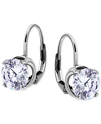 Giani Bernini Cubic Zirconia Leverback Drop Earrings in 18k Gold-Plated Sterling Silver, Macy's Exclusive