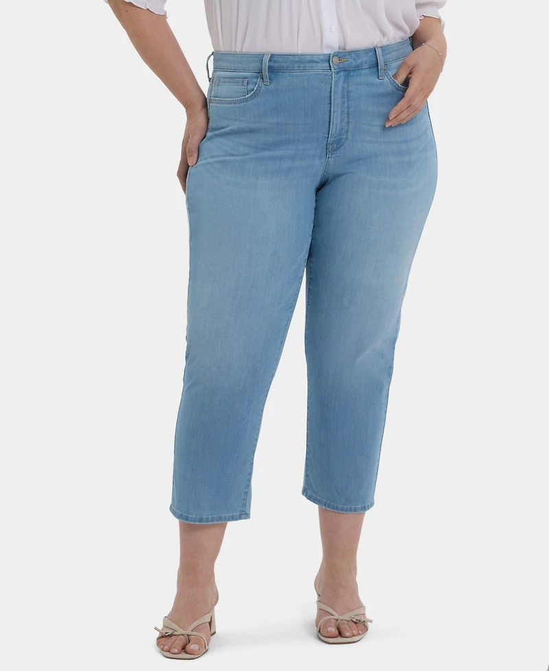 Nydj Plus Relaxed Piper Crop Jeans