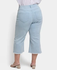 Nydj Plus Brigitte Wide Leg Capri Jeans