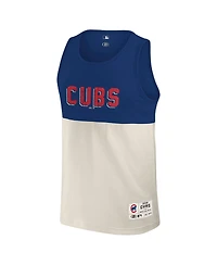 Darius Rucker Collection by Fanatics Men's Royal/Cream Chicago Cubs Color Block Tank Top