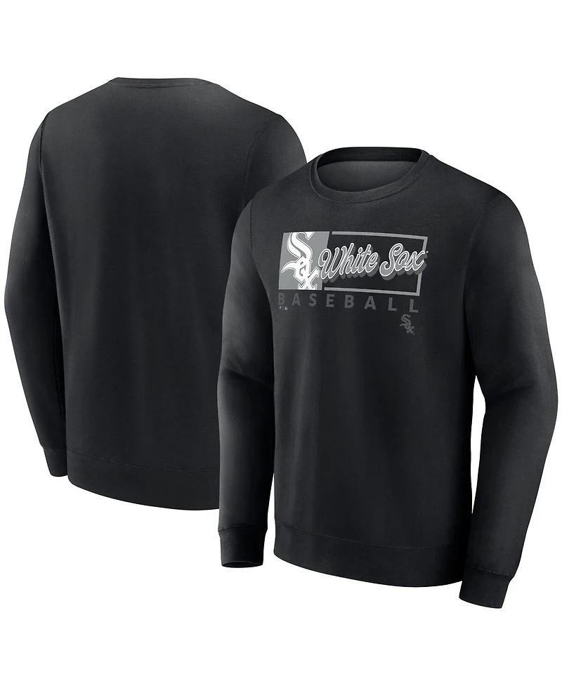 Fanatics Men's Black Chicago White Sox Focus Fleece Pullover Sweatshirt