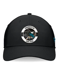 Fanatics Men's Black San Jose Sharks Authentic Pro Training Camp Flex Hat