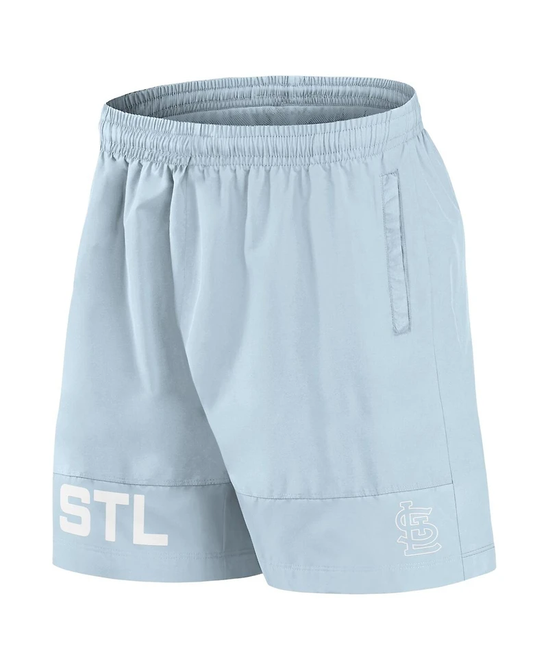 Fanatics Men's Light Blue St. Louis Cardinals Elements Swim Shorts