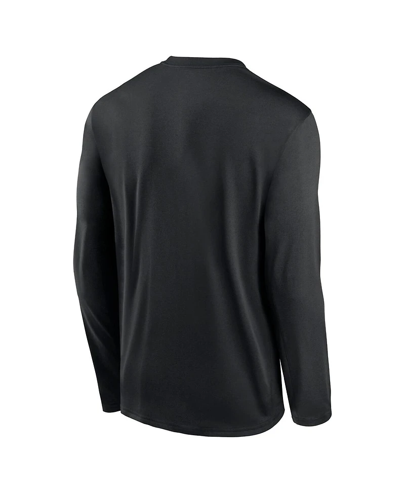 Nike Men's Black Las Vegas Raiders Icon Legend Performance Long Sleeve T-Shirt