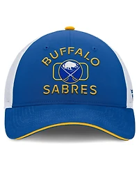 Fanatics Men's Royal/White Buffalo Sabres Authentic Pro Rink Trucker Hat