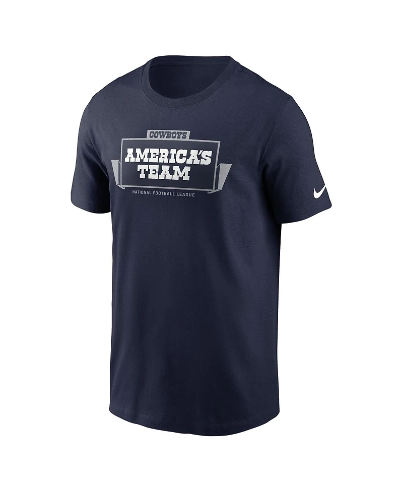 Nike Men's Navy Dallas Cowboys Primetime Local Essential T-Shirt