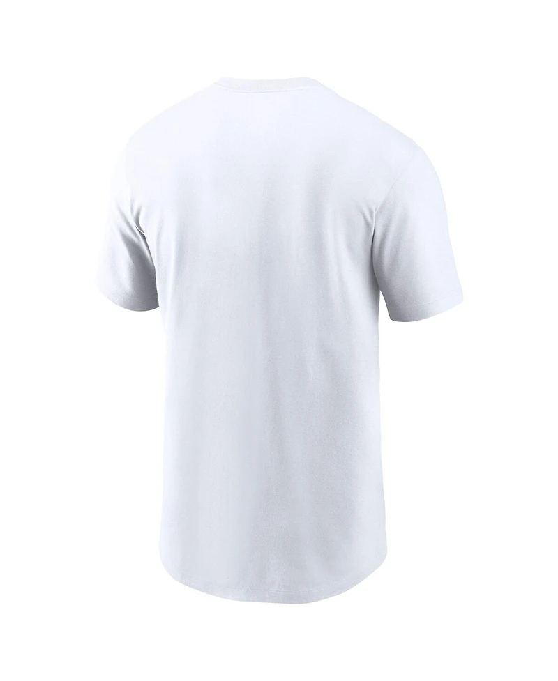 Nike Men's White New Orleans Saints Primetime Helmet Essential T-Shirt