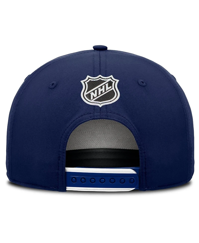 Fanatics Men's Navy Montreal Canadiens 2025 Nhl Draft Authentic Pro On-Stage Podium A-Frame Adjustable Hat