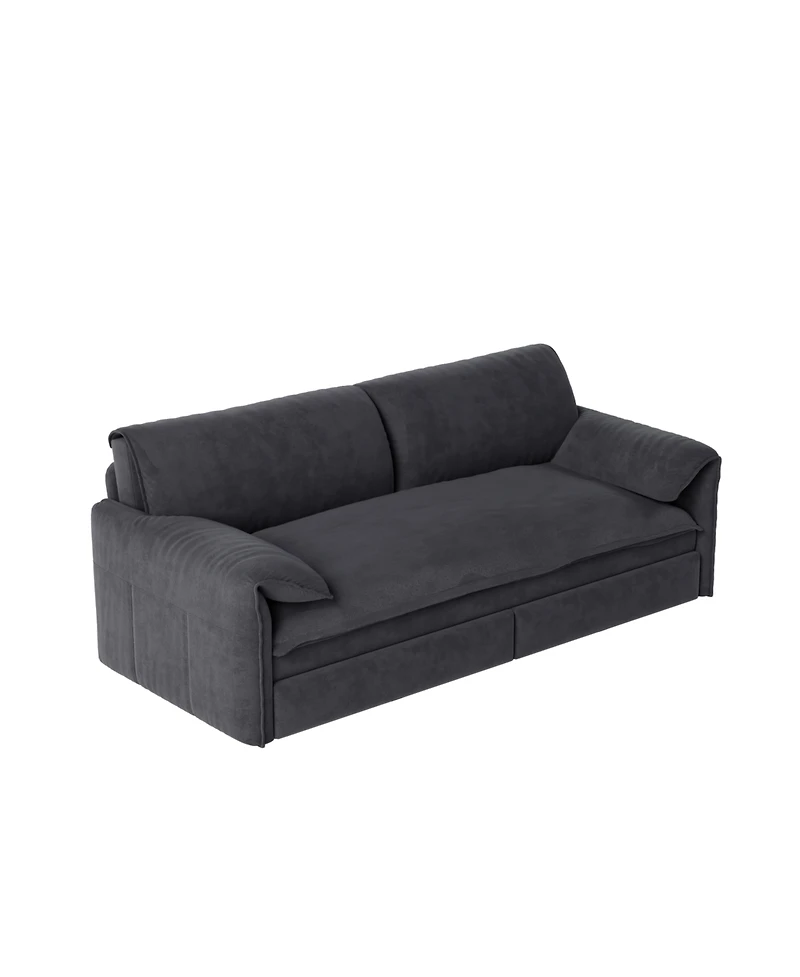 Streamdale Furniture 66" Queen Pull Out Sofa Bed 3-in-1 Convertible Sleeper Sofa