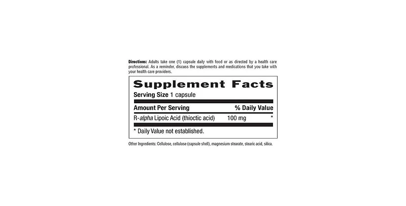 Country Life R-Lipoic Acid, 60 Caps