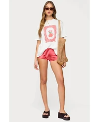 Edikted Women's Flower Vase Oversized T Shirt