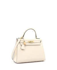 Pre-Owned Hermes Kelly 28 Handbag Light Epsom with Gold Hardware
