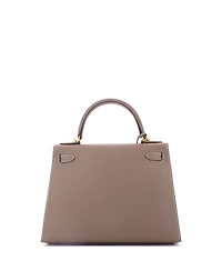 Pre-Owned Hermes Kelly 28 Handbag Grey Epsom with Gold Hardware