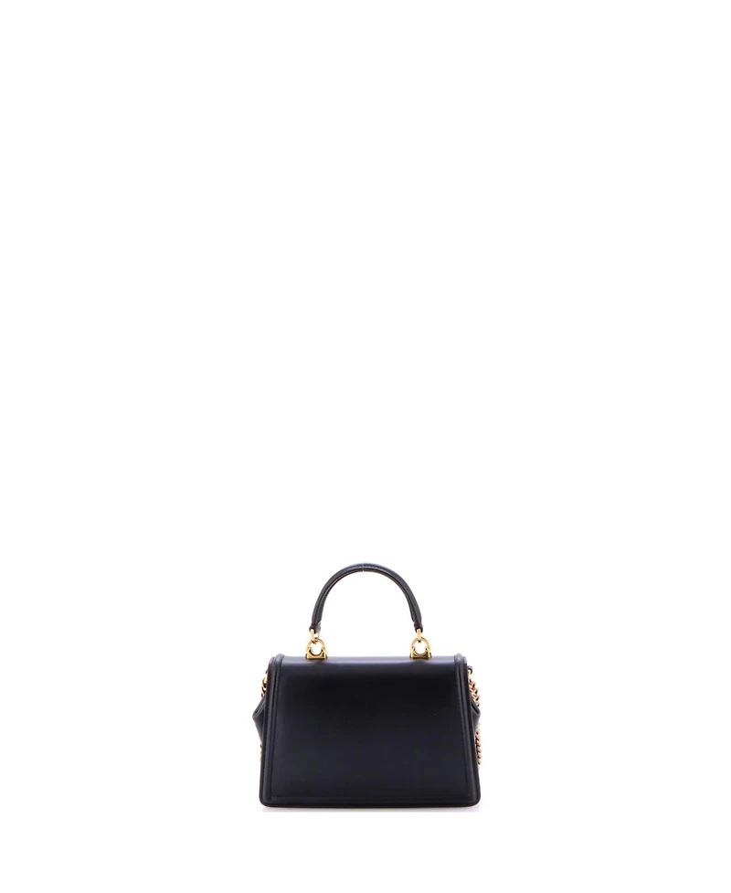Pre-Owned Dolce & Gabbana Small Devotion Top Handle Bag Leather