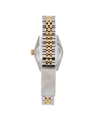 Pre-Owned Rolex Oyster Perpetual Datejust Automatic Watch in Stainless Steel and Gold with Diamond Markers 26mm