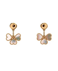 Pre-Owned Van Cleef & Arpels Sweet Alhambra Effeuillage Heart Earrings