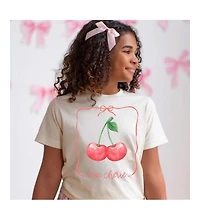 Sweet Wink Little and Big Girls Cherry Patch Short Sleeve T-Shirt