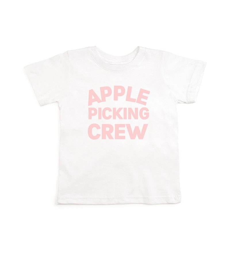 Sweet Wink Little and Big Girls Apple Picking Crew Short Sleeve T-Shirt