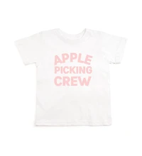 Sweet Wink Little and Big Girls Apple Picking Crew Short Sleeve T-Shirt