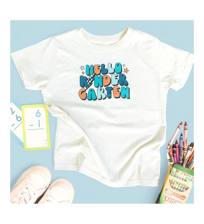 Sweet Wink Little and Big Boys Hello Kindergarten Short Sleeve T-Shirt