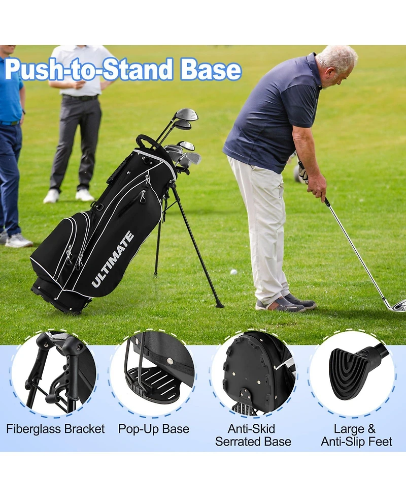 Mecale Men s Profile Complete Golf Club Package Set Includes 10 Pieces