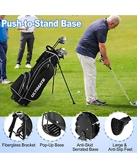 Mecale Men s Profile Complete Golf Club Package Set Includes 10 Pieces
