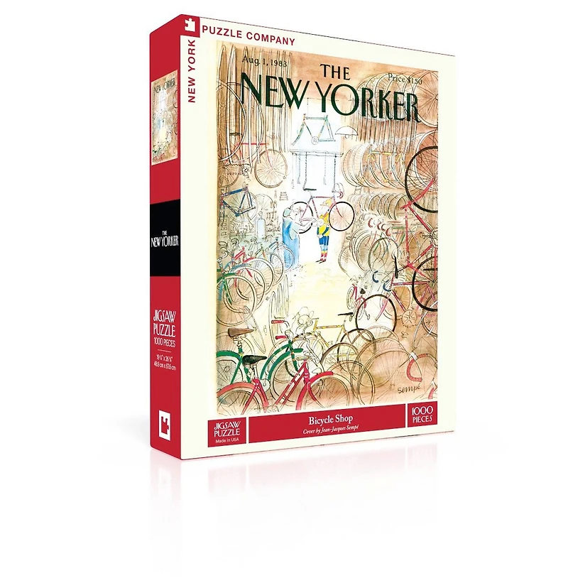 New York Puzzle Company Bicycle Shop 1000 Piece Puzzle