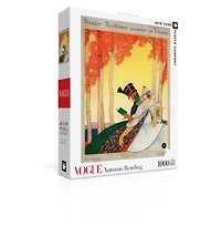 New York Puzzle Company Autumn Reading 1000 Piece Puzzle