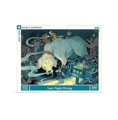 New York Puzzle Company Late Night Dining 1000 Piece Puzzle